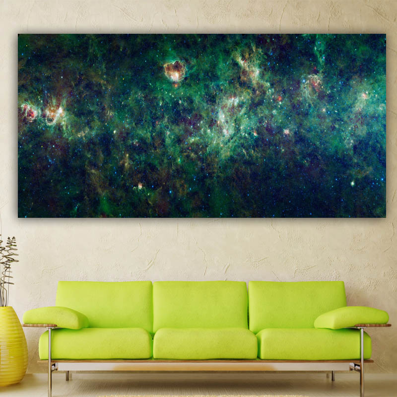 Frameless Pictures Big Space Oil Painting Printed On Canvas Modern Wall Pictures For Living Room Abstract Star Sky Painting
