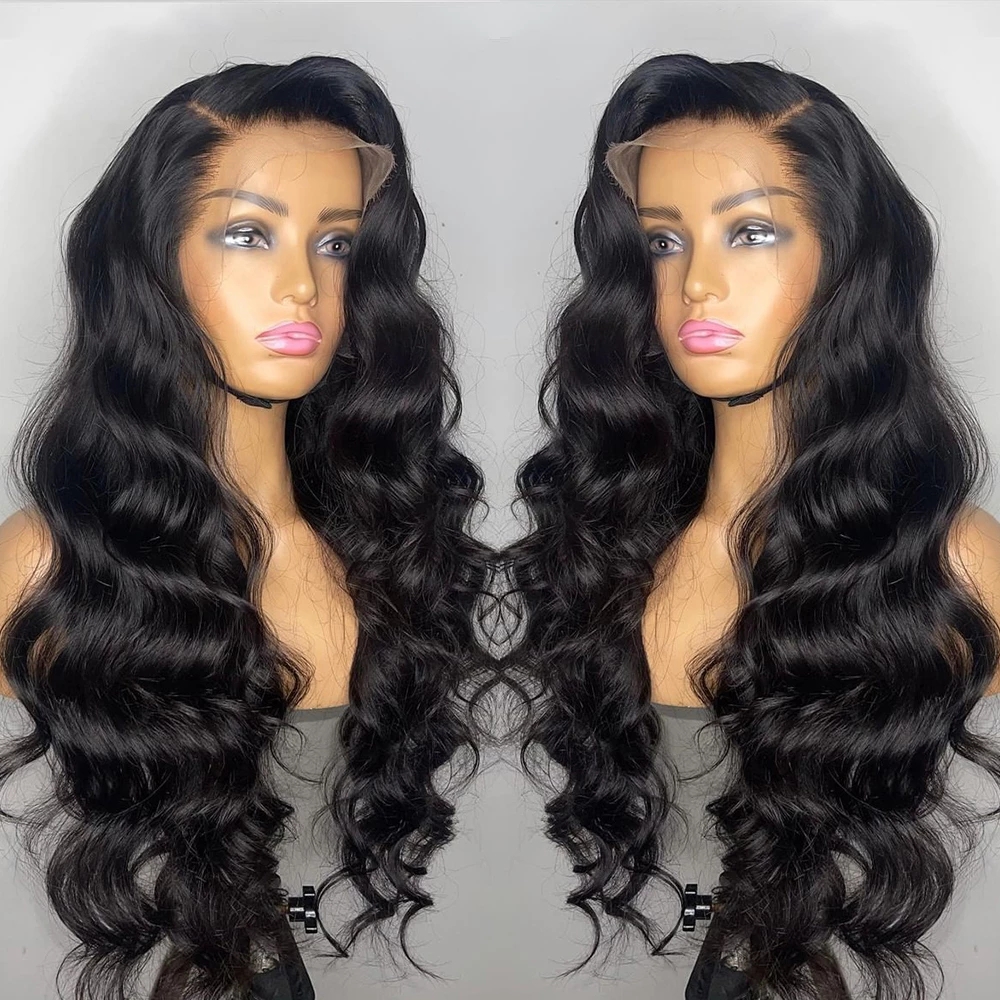 Body Wave Lace Front Human Hair Wig for Black Women Pre Plucked Brazilian 13x4 30 Inch Loose Wave Hd invisible Frontal Wigs 150%density DIVA2