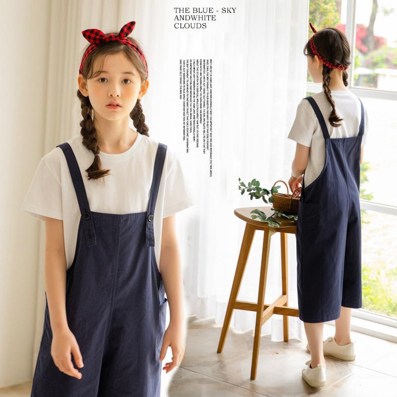 Clothing Sets Teens T Shirt Overalls Suit For Girls Summer 2022 Children's Set Casual Fashion Two Pieces Girl Clothes 10 12 13 Years, Navy blue
Clothing Sets Teens T Shirt Overalls Suit For Girls Summer 2022 Children's Set Casual Fashion Two Pieces Girl Clothes 10 12 13 Years, Navy blue