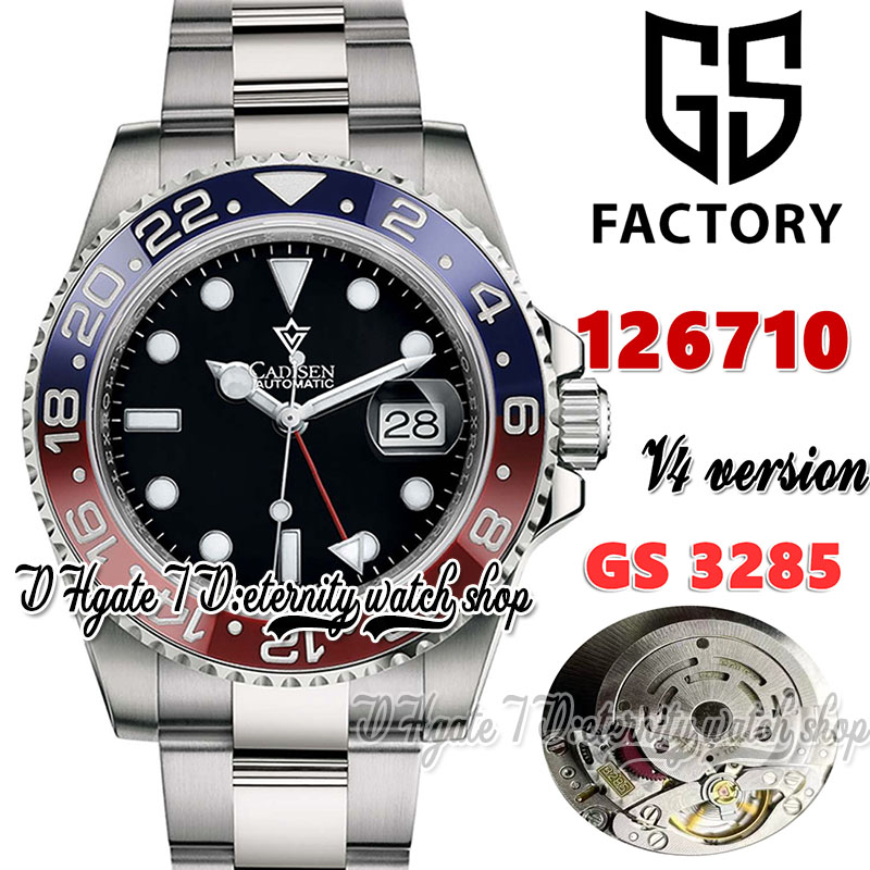 GSF V4 GMT gs126710 Cal.3285 gs3285 Automatic Mens Watch Pepsi Red Blue Ceramics Bezel Black Dial 904L Steel Bracelet With Same Serial Warranty Card eternity Watches, Watch waterproof cost
GSF V4 GMT gs126710 Cal.3285 gs3285 Automatic Mens Watch Pepsi Red Blue Ceramics Bezel Black Dial 904L Steel Bracelet With Same Serial Warranty Card eternity Watches, Watch waterproof cost