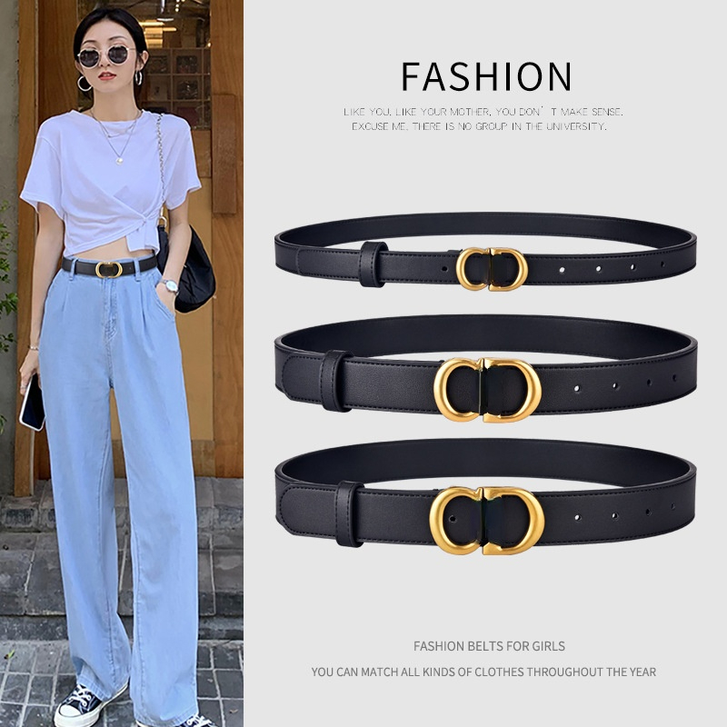 Famous brand lady's Classic luxury belts simple and fashionable style South Korea black decorative thin belt summer Jeans party waistband
Famous brand lady's Classic luxury belts simple and fashionable style South Korea black decorative thin belt summer Jeans party waistband