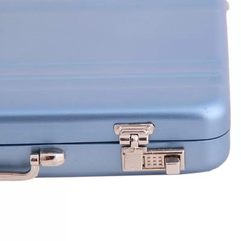 Card Holders Business ID Holder Travel Suitcase Organizer Wallet Pocket Case Aluminum Metal Box