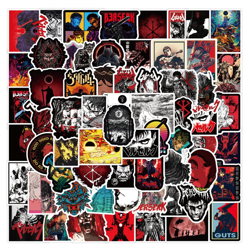 50Pcs/lot Kentarou Miura Anime Berserk Stickers Graffiti Stickers for DIY Luggage Laptop Skateboard Motorcycle Bicycle Sticker, Multi colors
50Pcs/lot Kentarou Miura Anime Berserk Stickers Graffiti Stickers for DIY Luggage Laptop Skateboard Motorcycle Bicycle Sticker, Multi colors