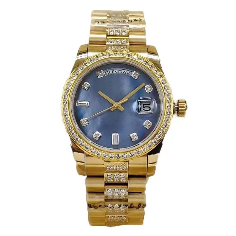 women's diamond watch dial 36mm stainless steel folding buckle ladies automatic mechanical waterproof wristwatch, Make waterproof 50m
women's diamond watch dial 36mm stainless steel folding buckle ladies automatic mechanical waterproof wristwatch, Make waterproof 50m