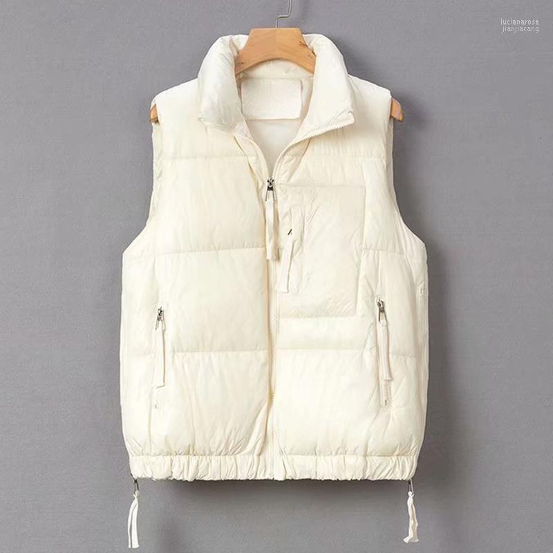 Women's Vests Women Sleeveless Winter Jacket 2022 Zipper Loose Down Cotton Vest Thicken Warm Waistcoat For Luci22, Yellow
Women's Vests Women Sleeveless Winter Jacket 2022 Zipper Loose Down Cotton Vest Thicken Warm Waistcoat For Luci22, Yellow