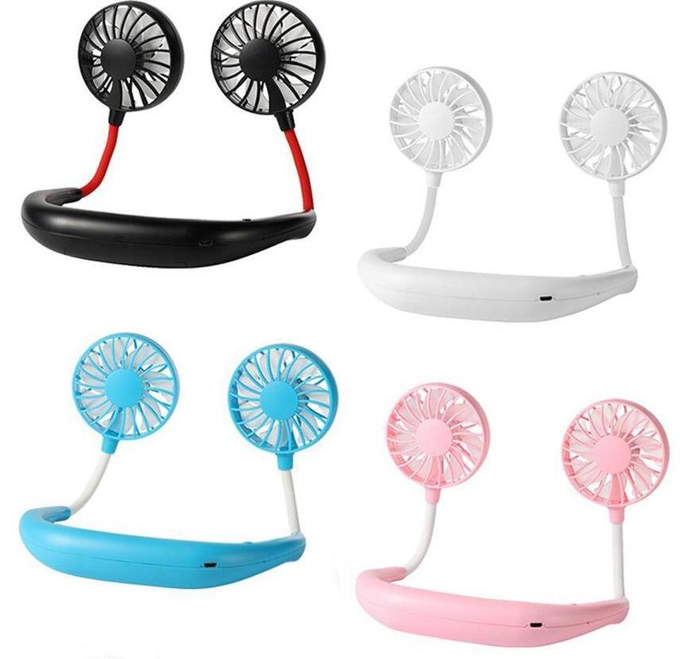 Party Favor Hand Free Fan Sports Portable USB Rechargeable Dual Mini Air Cooler Summer Neck Hanging Fan Sea Shipping C0528A1
Party Favor Hand Free Fan Sports Portable USB Rechargeable Dual Mini Air Cooler Summer Neck Hanging Fan Sea Shipping C0528A1