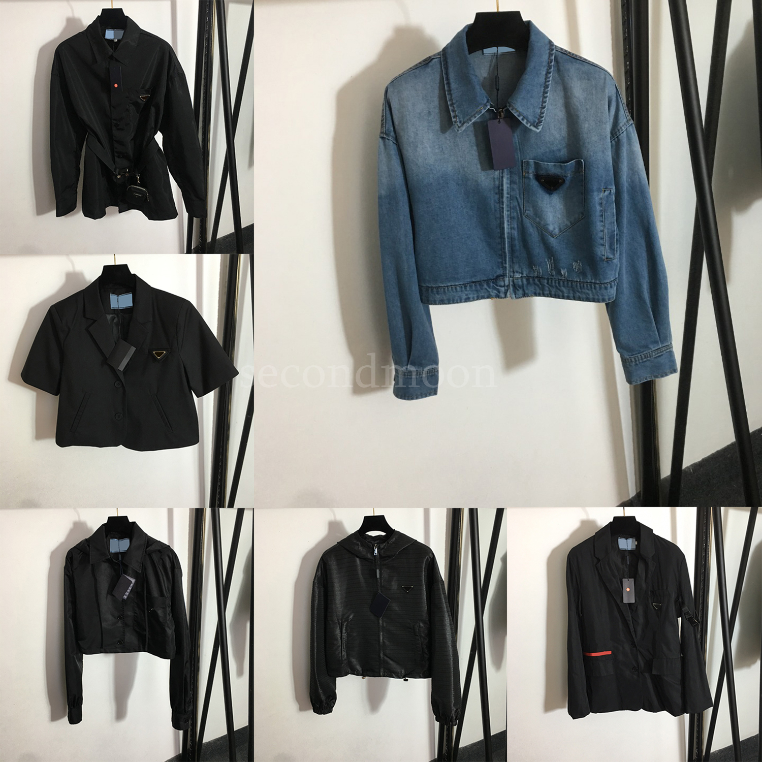 Designer Triangle Badge Jackets Women Long Sleeve Jacket Casual Style Breathable Coat Woman Luxury Outerwear Clothing, Extra shipping fee
Designer Triangle Badge Jackets Women Long Sleeve Jacket Casual Style Breathable Coat Woman Luxury Outerwear Clothing, Extra shipping fee