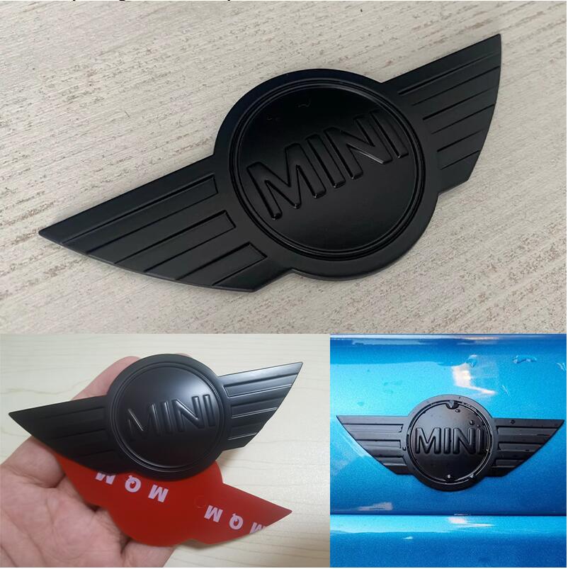 Auto sticker 3D Metal Car Front Rear Emblem Badge Stickers and Decals For Mini Cooper One S F55 F56 F57 R50 R53 R56 R60 R57 R58 R59 R60 Logo