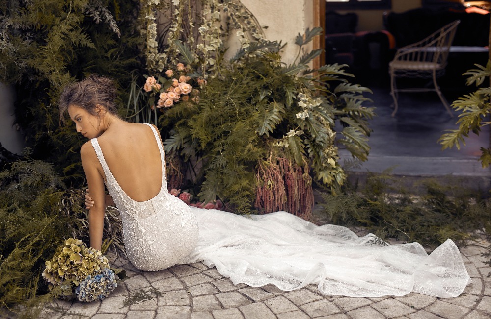 2022 Bridal Gown Square Neck Lace Appliques Bridal Gowns Backless Sweep Train Mermaid Dress Vestidos De Novia Wedding dresses