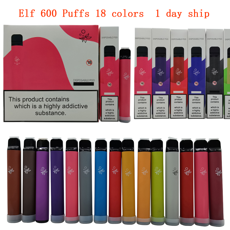 2022 ELF 600 Electronic Cigarettes Prefilled device disposable vape Authorized 500mah 2.0ml 18 colours
2022 ELF 600 Electronic Cigarettes Prefilled device disposable vape Authorized 500mah 2.0ml 18 colours