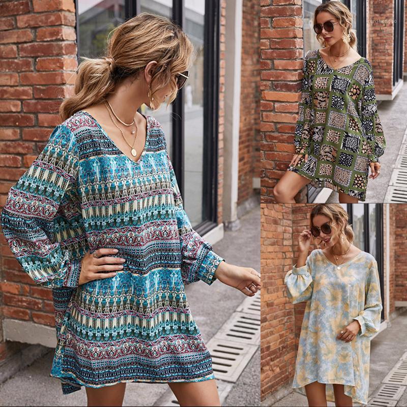 Casual Dresses Womail Cube Printed Long Sleeve Dress Women Autumn Winter V Neck Shirt Homewear Daily Mini Vintage Clothes, Gn
Casual Dresses Womail Cube Printed Long Sleeve Dress Women Autumn Winter V Neck Shirt Homewear Daily Mini Vintage Clothes, Gn
