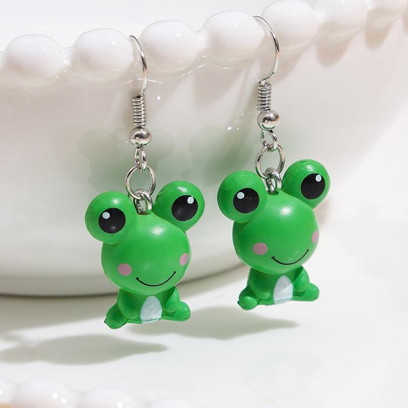 Dangle & Chandelier Simple And Cute Simulation Little Frog Cartoon Doll Resin Pendant Earrings Fashion Jewelry Gifts Wholesale
Dangle & Chandelier Simple And Cute Simulation Little Frog Cartoon Doll Resin Pendant Earrings Fashion Jewelry Gifts Wholesale