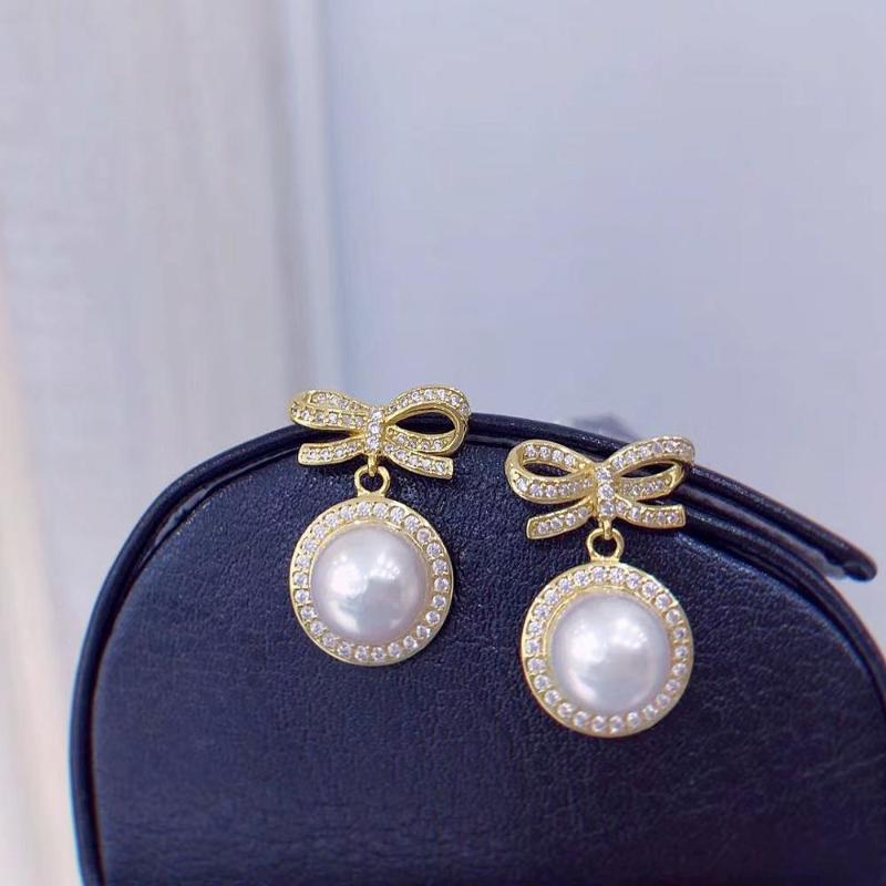 Dangle & Chandelier MeiBaPJ Fashion Round Freshwater Pearl Bow Drop Earrings Real 925 Sterling Silver Fine Charm Jewelry For WomenDangle
Dangle & Chandelier MeiBaPJ Fashion Round Freshwater Pearl Bow Drop Earrings Real 925 Sterling Silver Fine Charm Jewelry For WomenDangle