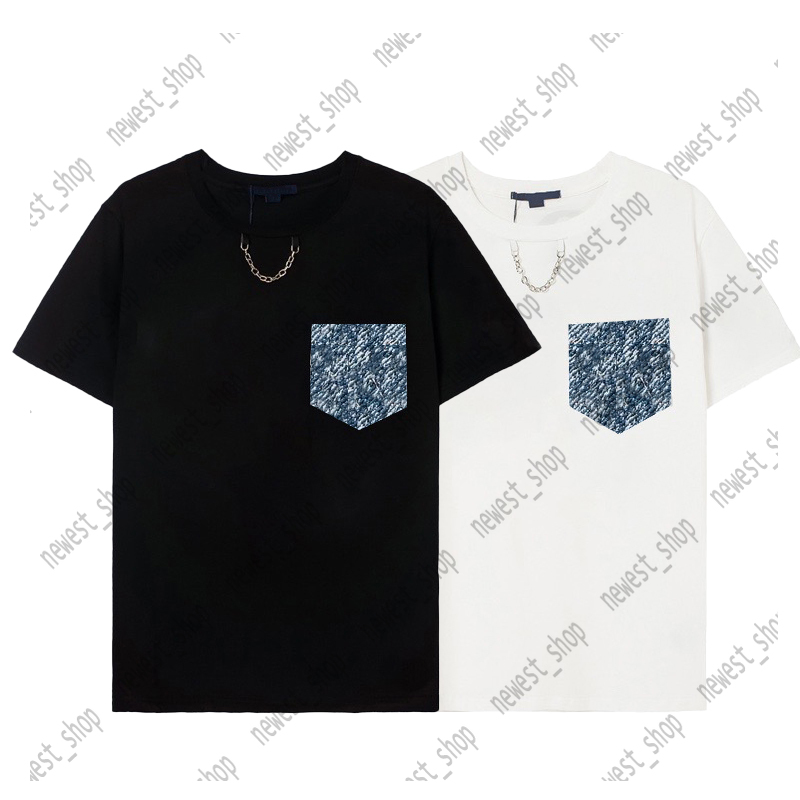 2022 Summer Europe mens t shirts designer luxury classic paris denim pocket tshirts Fashion printing Tshirt Womens Breathable T shirt Casual tee, White
2022 Summer Europe mens t shirts designer luxury classic paris denim pocket tshirts Fashion printing Tshirt Womens Breathable T shirt Casual tee, White