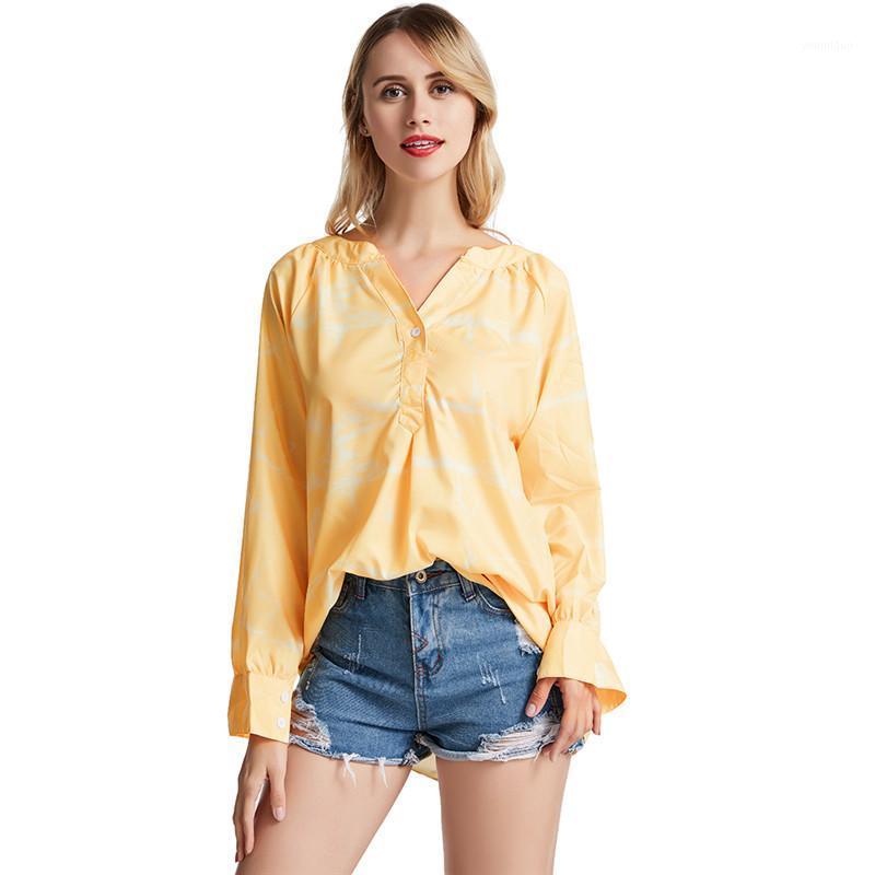 Blouse Shirt Women Elegant Office Work Wear Shirts Lady V-neck Long-sleeved Loose Casual Top Feminino Women's Blouses &, Yellow
Blouse Shirt Women Elegant Office Work Wear Shirts Lady V-neck Long-sleeved Loose Casual Top Feminino Women's Blouses &, Yellow