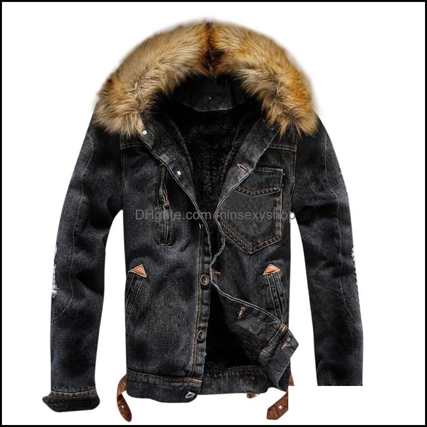 Mens Jackets Outerwear Coats Clothing Apparel Jean Jacket With Fur Autumn Winter Many Pockets Button Rinsing Flick Denim Hooded Top Cotton, Blue
Mens Jackets Outerwear Coats Clothing Apparel Jean Jacket With Fur Autumn Winter Many Pockets Button Rinsing Flick Denim Hooded Top Cotton, Blue
