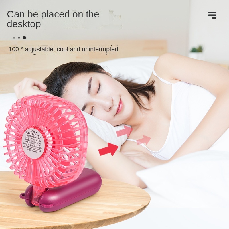 Portable Handheld Charging Small Fan 2022 New Folding Light Student Mute Large Wind Fan Manufacturer USB Pocket Desk Fan