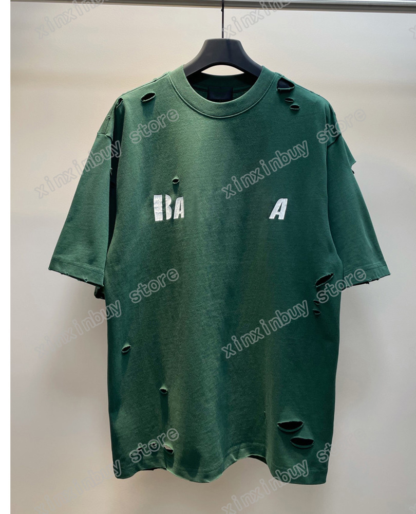 22ss Mens designer high quality t-shirt DESTROYED Paris letter print short sleeve Crew Neck Streetwear black xinxinbuy XS-L, White
22ss Mens designer high quality t-shirt DESTROYED Paris letter print short sleeve Crew Neck Streetwear black xinxinbuy XS-L, White