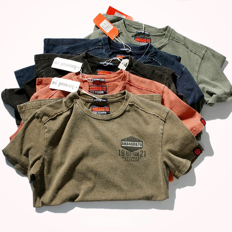 Summer Short-Sleeved T-shirt Men 's Fashionable Mid-Length round Neck Pure Cotton Tops, Black
Summer Short-Sleeved T-shirt Men 's Fashionable Mid-Length round Neck Pure Cotton Tops, Black