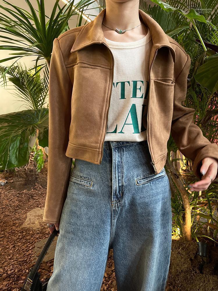 Women' Jackets Suede Jacket Spring And Autumn Fashion Versatile Korean Chic 2022 Early, As pic
Women' Jackets Suede Jacket Spring And Autumn Fashion Versatile Korean Chic 2022 Early, As pic