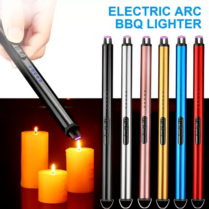 Kitchen Lighter Windproof Flameless Electric Arc BBQ Candle Igniter Plasma Ignition For Outdoor Candles Gas Stove USB Rechargeable Lighter with Safe Button T0417
Kitchen Lighter Windproof Flameless Electric Arc BBQ Candle Igniter Plasma Ignition For Outdoor Candles Gas Stove USB Rechargeable Lighter with Safe Button T0417
