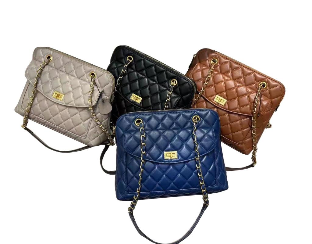 Casual Tote For Women Bags 100% Genuine Leather Handbags Diamond Lattice One Shoulder Sheepskin Large Capacity Shopping Bags, Brown
Casual Tote For Women Bags 100% Genuine Leather Handbags Diamond Lattice One Shoulder Sheepskin Large Capacity Shopping Bags, Brown
