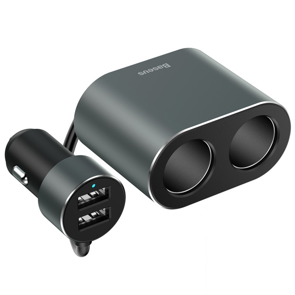 Cigarette Lighter Splitter 3.1A 100W Dual USB Car Charger Adapter for Phone Car-Charger Auto Charging, Black
Cigarette Lighter Splitter 3.1A 100W Dual USB Car Charger Adapter for Phone Car-Charger Auto Charging, Black