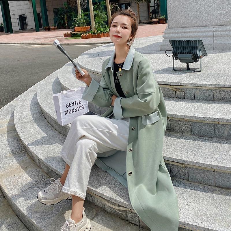 Women' Trench Coats Air Layer Composite Windbreaker Coat Middle And Long 2022 Spring Autumn Korean Loose British, Khaki
Women' Trench Coats Air Layer Composite Windbreaker Coat Middle And Long 2022 Spring Autumn Korean Loose British, Khaki