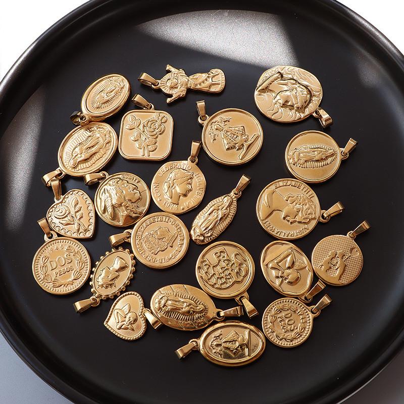 Pendant Necklaces Blessed Virgin Mary Rose Flower Gold Charm For Making Jewelry Stainless Steel Women Men Pendants Without Chain NecklacePen
Pendant Necklaces Blessed Virgin Mary Rose Flower Gold Charm For Making Jewelry Stainless Steel Women Men Pendants Without Chain NecklacePen