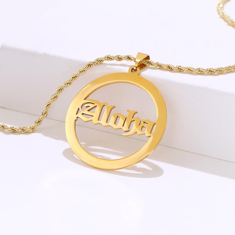Pendant Necklaces KOMI Can Not Custom Name Hawaii Polynesian Stainless Steel Charm Word Copper Chain Necklace Woman Man Jewelry Gift
Pendant Necklaces KOMI Can Not Custom Name Hawaii Polynesian Stainless Steel Charm Word Copper Chain Necklace Woman Man Jewelry Gift