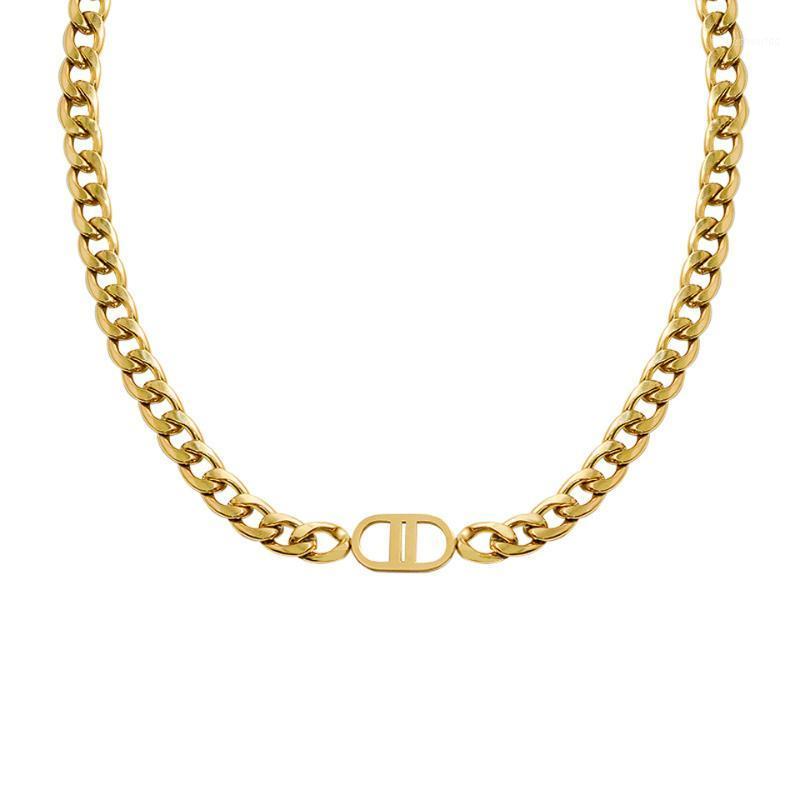 Pendant Necklaces Luxury Stainless Steel Jewelry Personality Letter D Thick Chain Necklace For Women Hip Hop Bracelet Female Gift
Pendant Necklaces Luxury Stainless Steel Jewelry Personality Letter D Thick Chain Necklace For Women Hip Hop Bracelet Female Gift