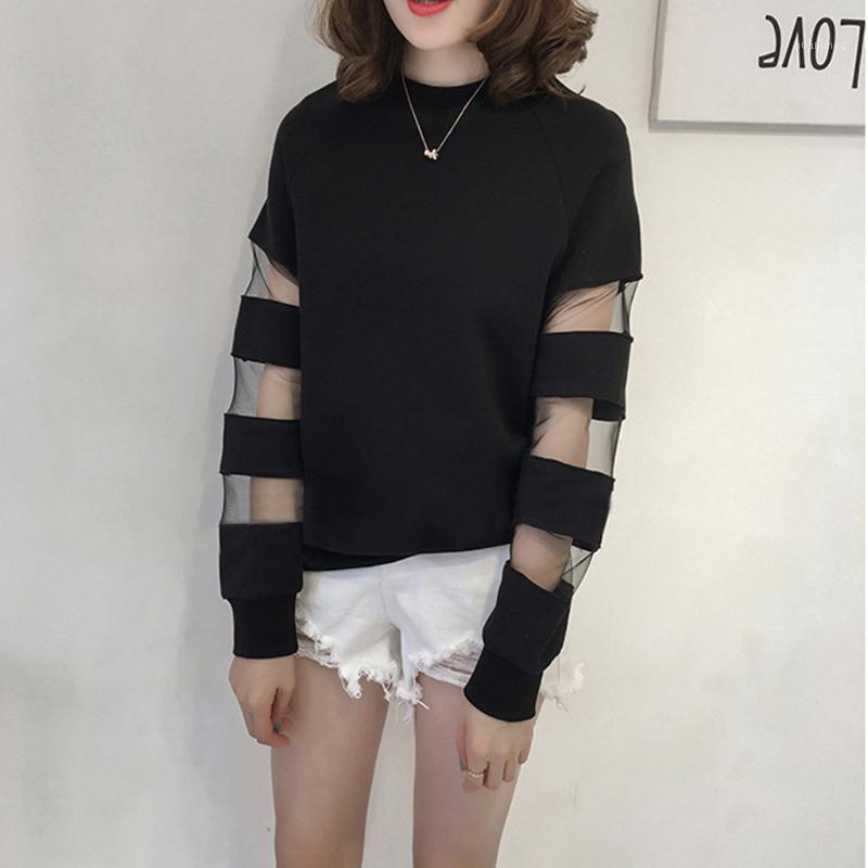 Women's Blouses & Shirts Mesh Patchwork Women Splicing Hollowed Personality Casual Loose Long Sleeve Bottoming Tops Shirt-women Haut Femme, Black
Women's Blouses & Shirts Mesh Patchwork Women Splicing Hollowed Personality Casual Loose Long Sleeve Bottoming Tops Shirt-women Haut Femme, Black