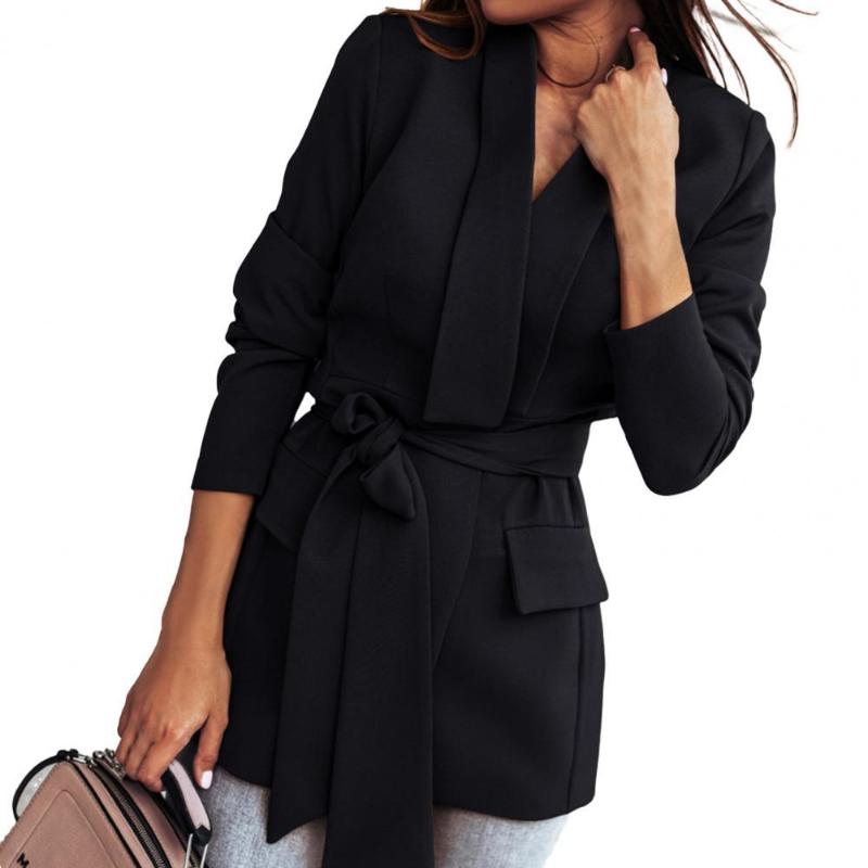 Women' Suits & Blazers Office Lady Blazer Solid Color Turndown Collar Autumn Winter Belt Lapel Jacket Suit Coat Women For Daily Wear, Khaki
Women' Suits & Blazers Office Lady Blazer Solid Color Turndown Collar Autumn Winter Belt Lapel Jacket Suit Coat Women For Daily Wear, Khaki