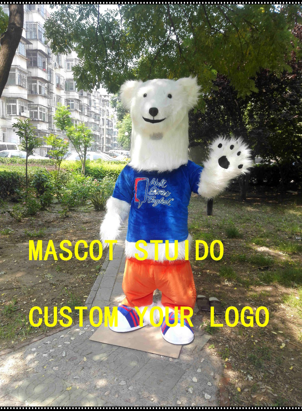 polar bear mascot costume custom fancy costume anime kit mascotte theme fancy dress carnival costume 41946, Blue
polar bear mascot costume custom fancy costume anime kit mascotte theme fancy dress carnival costume 41946, Blue