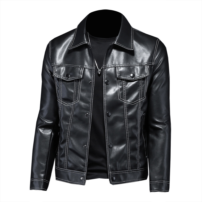 Causal Vintage Leather Jacket Coat Men Outfit Design Motor Biker Zip Pocket PU Leather Jacket Business Simple Men Clothing 4XL 220816, Black
Causal Vintage Leather Jacket Coat Men Outfit Design Motor Biker Zip Pocket PU Leather Jacket Business Simple Men Clothing 4XL 220816, Black