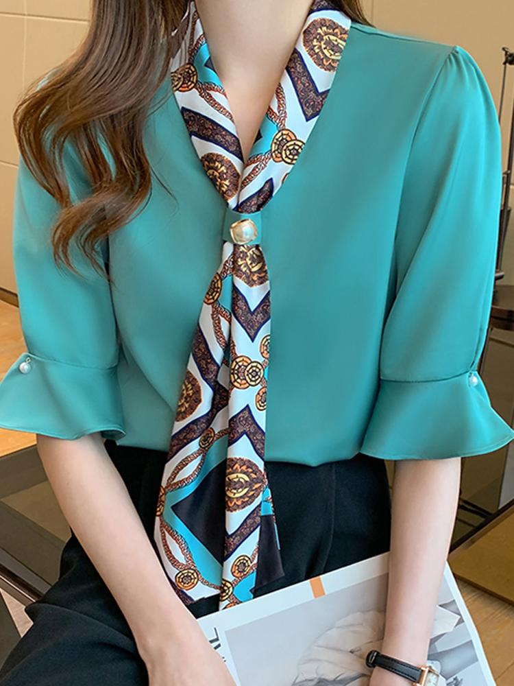 Women' Suits & Blazers Blusas Mujer De Moda Verano Short Sleeve Blouse Women Print Chiffon Shirt Tops Shirts Blouses 2022Women, Green
Women' Suits & Blazers Blusas Mujer De Moda Verano Short Sleeve Blouse Women Print Chiffon Shirt Tops Shirts Blouses 2022Women, Green