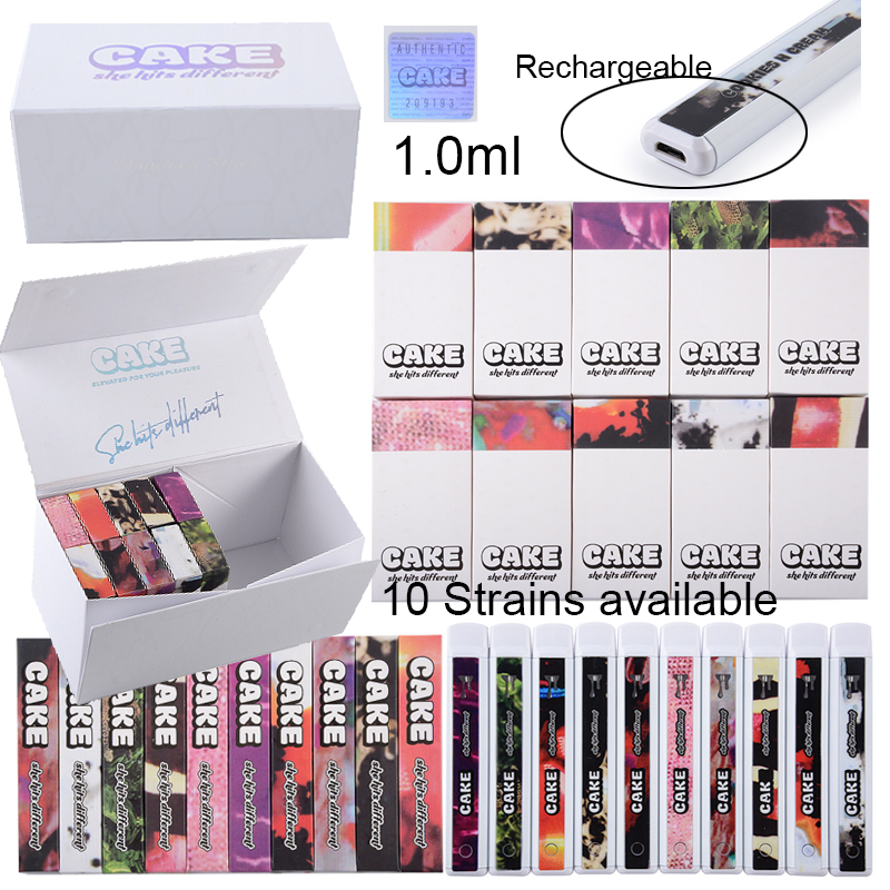 CAKE She Hits Different Sauce E Cigarette 1ml Disposable Vape Pen Empty Oil Carts Cartridges Pods Vaporizer Pod Carts Kits With Packaging
CAKE She Hits Different Sauce E Cigarette 1ml Disposable Vape Pen Empty Oil Carts Cartridges Pods Vaporizer Pod Carts Kits With Packaging