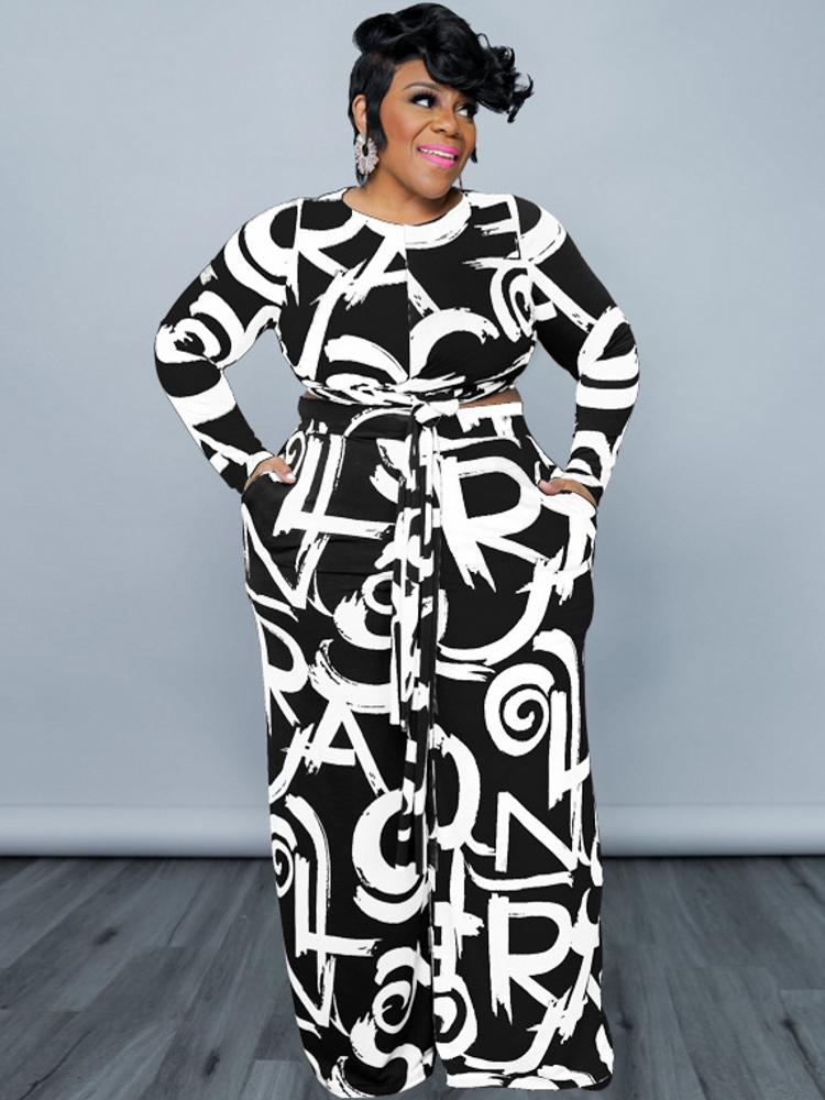 Women's Plus Size Tracksuits 5XL Sets Women Clothes Fashion Print Top And Wide Leg Pant Suit Spring Autumn Oversize Casual Outfits 2022Women, Black
Women's Plus Size Tracksuits 5XL Sets Women Clothes Fashion Print Top And Wide Leg Pant Suit Spring Autumn Oversize Casual Outfits 2022Women, Black