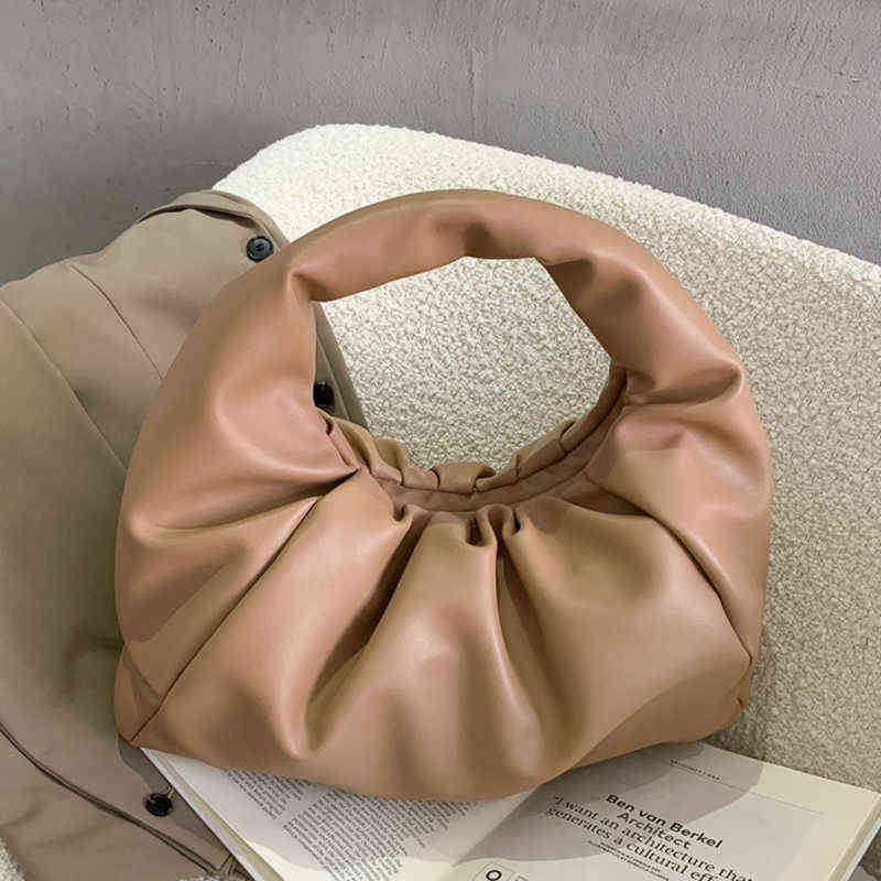 Soft Handbags For Women 2022 Luxury Designer Folds Shoulder Bag Pu Leather Dumpling Clutch Bags Bolsa Mujer Y220405, Khaki
Soft Handbags For Women 2022 Luxury Designer Folds Shoulder Bag Pu Leather Dumpling Clutch Bags Bolsa Mujer Y220405, Khaki