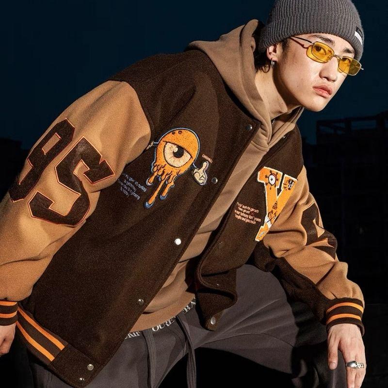 Men's Jackets Baseball Uniforms Men And Women Autumn Winter High Sense Of Jacket Tide Brand Ins Wild Casual Niche Oversized, 17
Men's Jackets Baseball Uniforms Men And Women Autumn Winter High Sense Of Jacket Tide Brand Ins Wild Casual Niche Oversized, 17