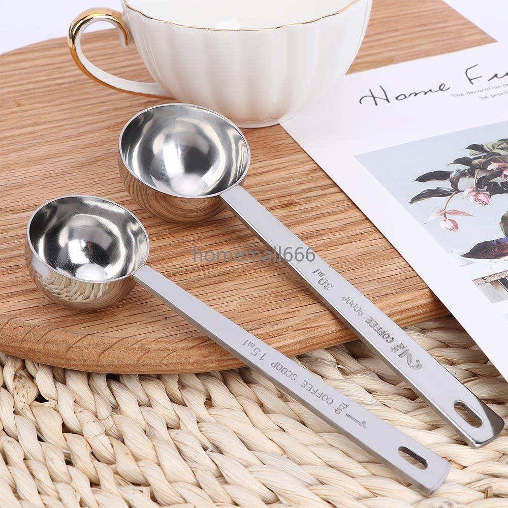 15ml 30ml Multifunctionx Coffee Scoop Measuring Scoop Spoon Cup Ground Stainless Steel Coffee Tablespoon Measuring Spoon AA
15ml 30ml Multifunctionx Coffee Scoop Measuring Scoop Spoon Cup Ground Stainless Steel Coffee Tablespoon Measuring Spoon AA