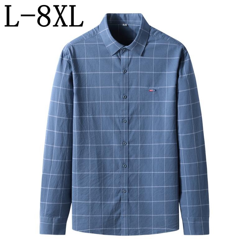 Men's Casual Shirts 7XL 6XL 2022 Arrival Plaid For Men Loose Mens Shirt Long Sleeve Comfortable Men's Clothing Chemise HommeMen's, Blue
Men's Casual Shirts 7XL 6XL 2022 Arrival Plaid For Men Loose Mens Shirt Long Sleeve Comfortable Men's Clothing Chemise HommeMen's, Blue
