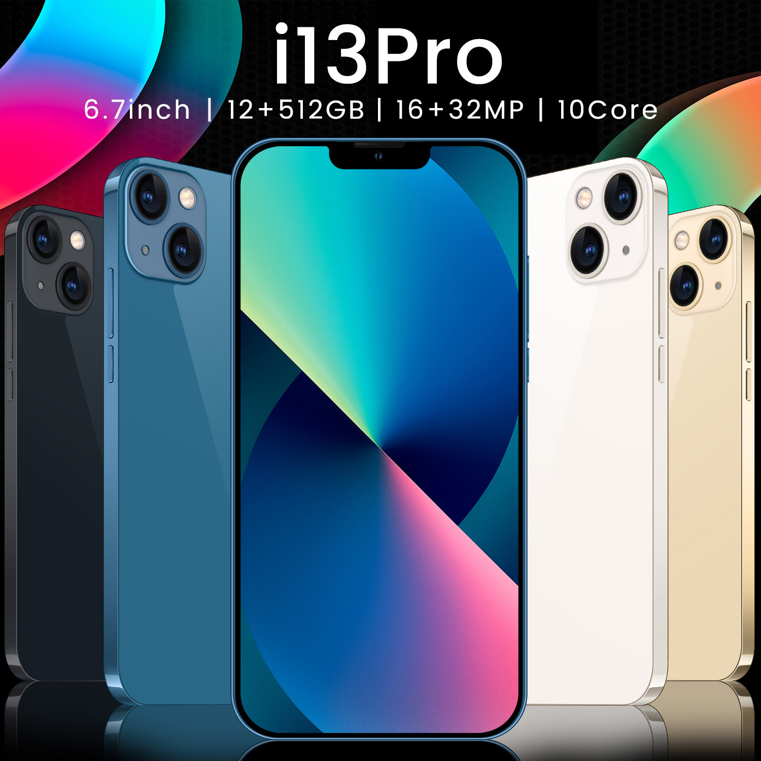 2022 Hot DealsPhone I13 Pro Dual SIM 6.7Inch 6800Mah 12GB 512GB MTK6889 Deca Core Global Version Celular Android MobilePhones 5G
2022 Hot DealsPhone I13 Pro Dual SIM 6.7Inch 6800Mah 12GB 512GB MTK6889 Deca Core Global Version Celular Android MobilePhones 5G