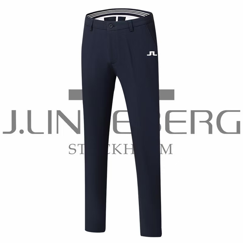 Spring Autumn Men's Golf Pants Thick four-Way Stretch Solid Color Sports Casual Pants High Quality Golf Clothing 220325