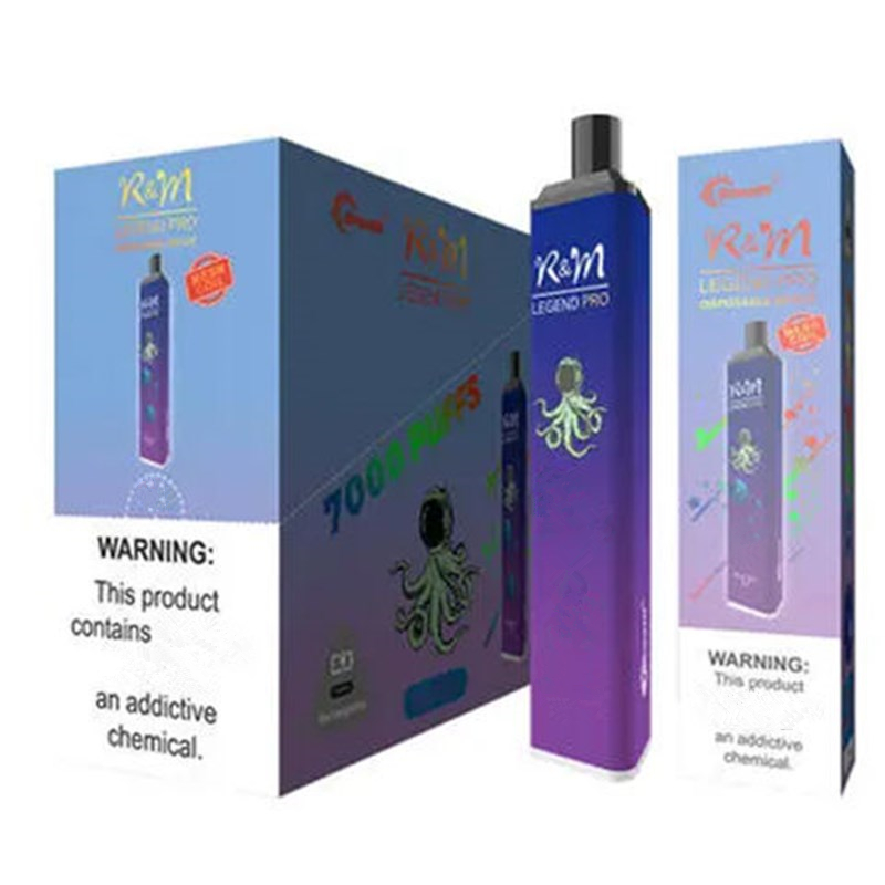 100% Original R&M Legend Pro 7000puffs Disposable E cigarette with 850mah Rechargeable Battery 12.5ml Cartridge Pod Glowing Vaping Bang BC5000 XXL
100% Original R&M Legend Pro 7000puffs Disposable E cigarette with 850mah Rechargeable Battery 12.5ml Cartridge Pod Glowing Vaping Bang BC5000 XXL