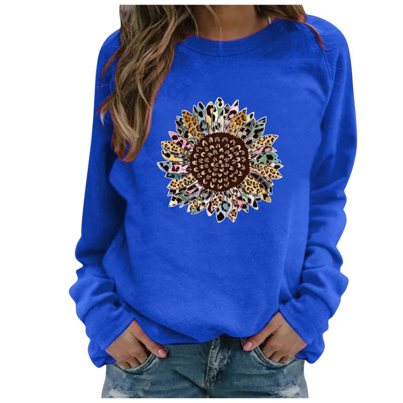 Women's Hoodies & Sweatshirts Women's Flower Print Long Sleeved Sweatshirt Loose Black Round Neck Spring Autumn Casual Blouses PulloverW
Women's Hoodies & Sweatshirts Women's Flower Print Long Sleeved Sweatshirt Loose Black Round Neck Spring Autumn Casual Blouses PulloverW