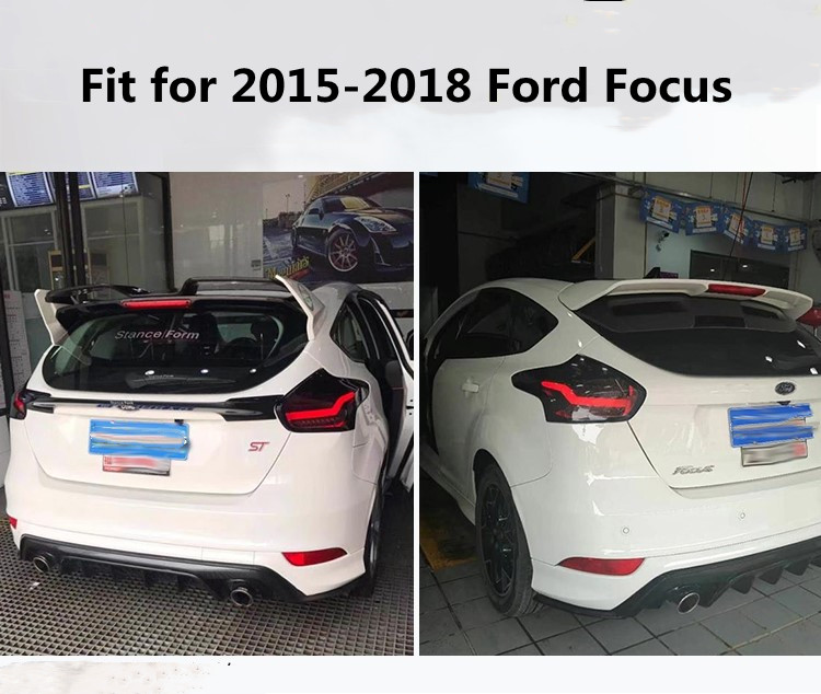 auto parts rear lights For Ford Focus LED Tail Light 15-18 Taillight Car Running Lamp brake Reverse Turn Signal Light