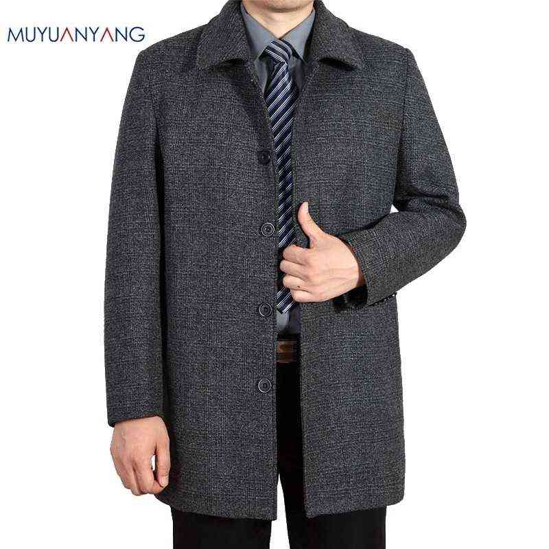 Mu Yuan Yang Wool Coat For Men Casual Woolen Coats Male Clothing Men's Jackets Single Breasted Overcoat 5XL 6Xl 7XL Plus Size 201120 T220810, Grey
Mu Yuan Yang Wool Coat For Men Casual Woolen Coats Male Clothing Men's Jackets Single Breasted Overcoat 5XL 6Xl 7XL Plus Size 201120 T220810, Grey