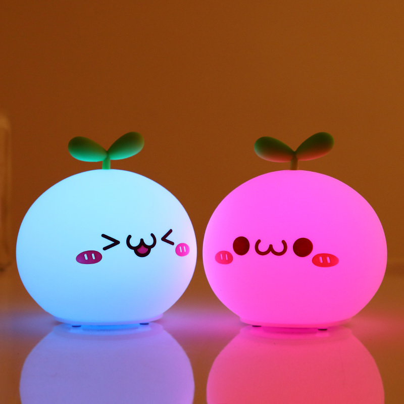Night Light Lamp USB LED Soft Silicon Touch Sensor Cartoon 5V 1200 mAh 8 Hours Working Kids Cute Night Light BPDPPDU 201028