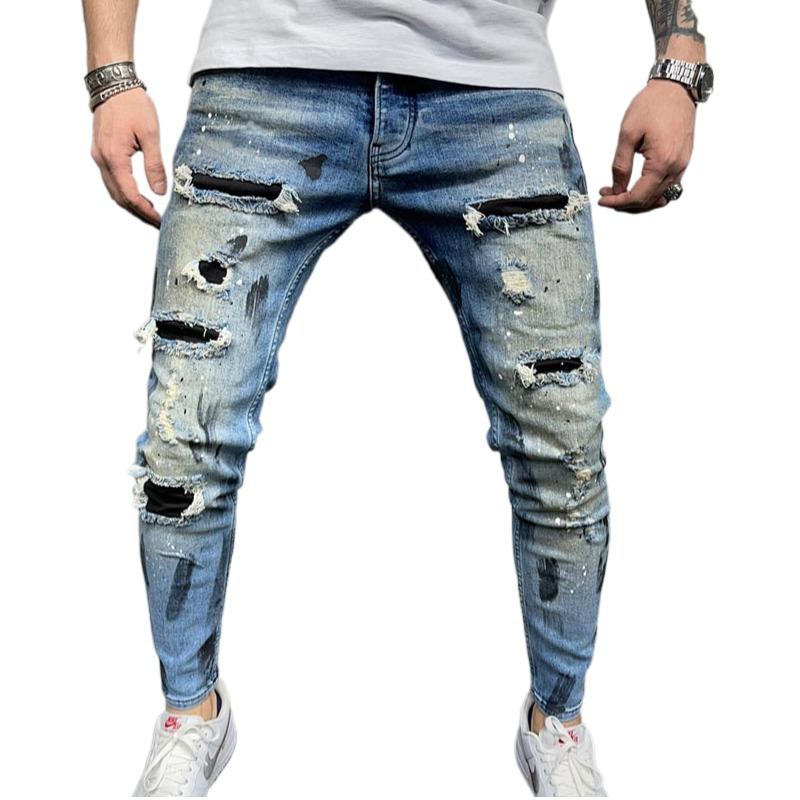 Men' Jeans Classic Men Casual High Waist Skinny Denim Long Pants Comfortable Trousers Slim Fit Brand Streetwear Man Pencil JeansMen, Light blue
Men' Jeans Classic Men Casual High Waist Skinny Denim Long Pants Comfortable Trousers Slim Fit Brand Streetwear Man Pencil JeansMen, Light blue